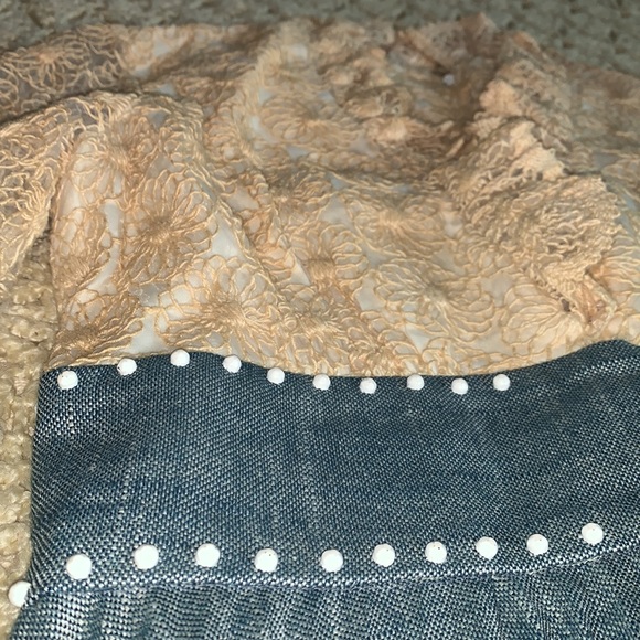 Freebird boho country dress lace western COSTUME model XS 0 2 S LONG free people - Picture 5 of 11